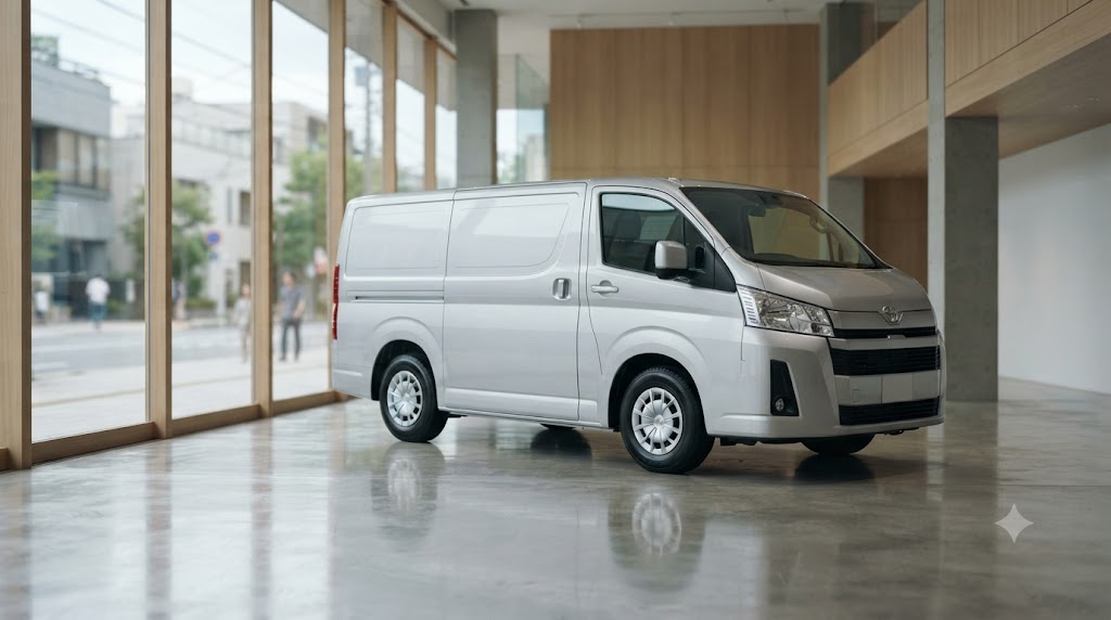 新型車展示の様子を表すイメージ画像